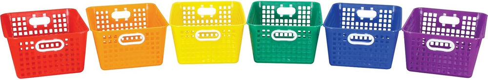 Really Good Stuff Large Plastic Storage Baskets with Handles
