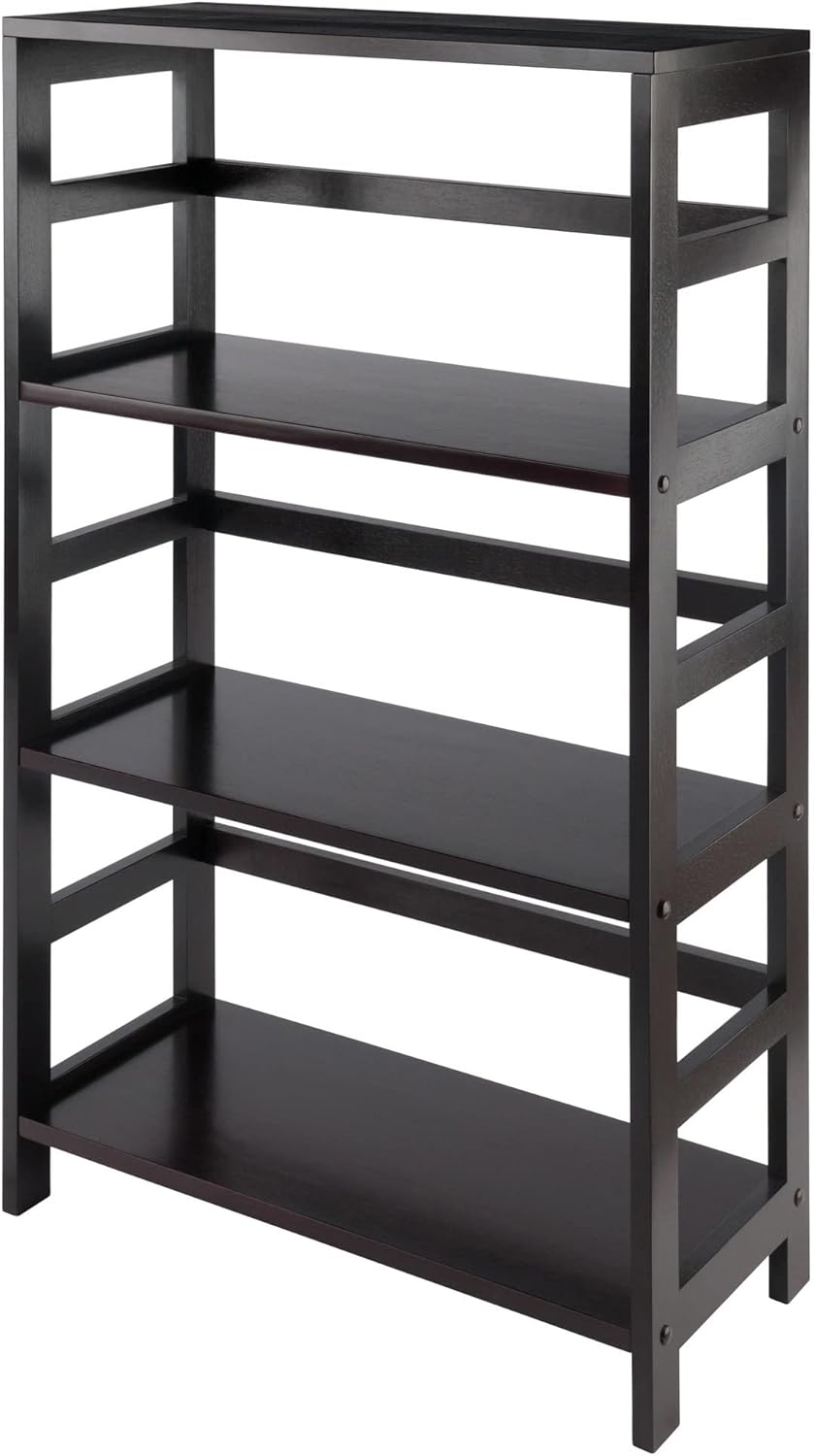 Winsome Torino 4-PC Set Shelf w/Black Fabric Baskets Storage and Organization...