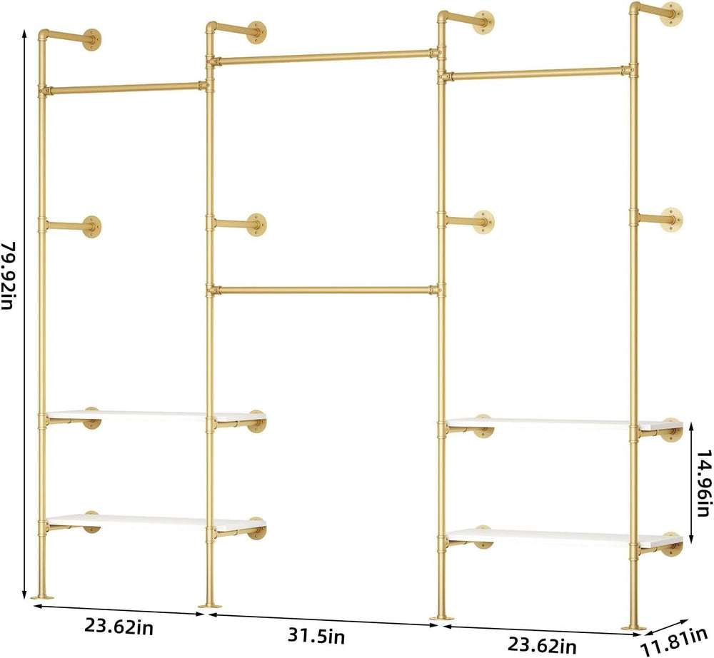 Industrial Pipe Clothing Rack