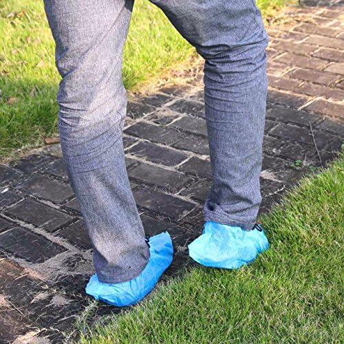 G & F Products Disposable Boot & Shoe Covers, Non-Slip, Blue, XL, 500...