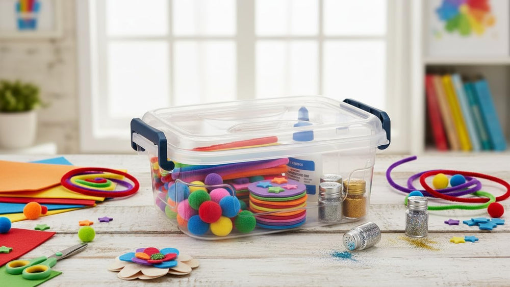 Tribello Small Clear Storage Bins with Lids, Bulk 16-Pack Stackable Plastic S...