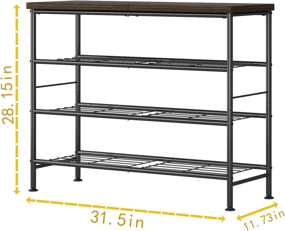 SUOERNUO 4 Tier Shoe Rack Organizer for Closet Shoe Storage for Entryway