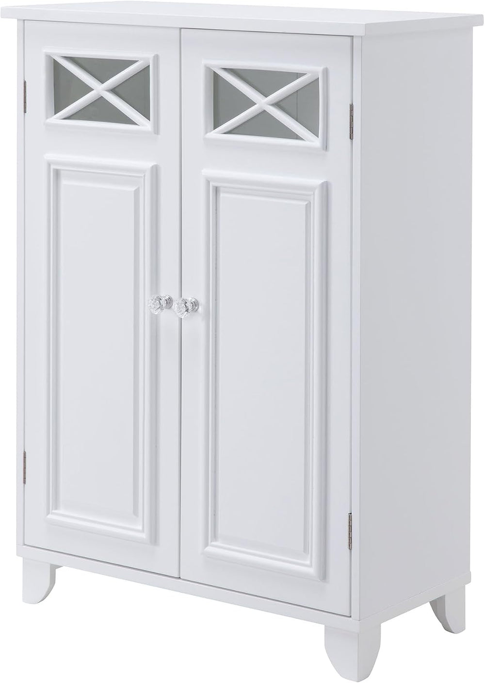 Teamson Home Dawson Wooden Freestanding Floor Cabinet with 1 Fixed 1 Adjustab...