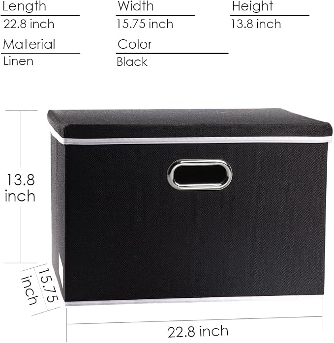 PRANDOM Extra Large Collapsible Storage Bins