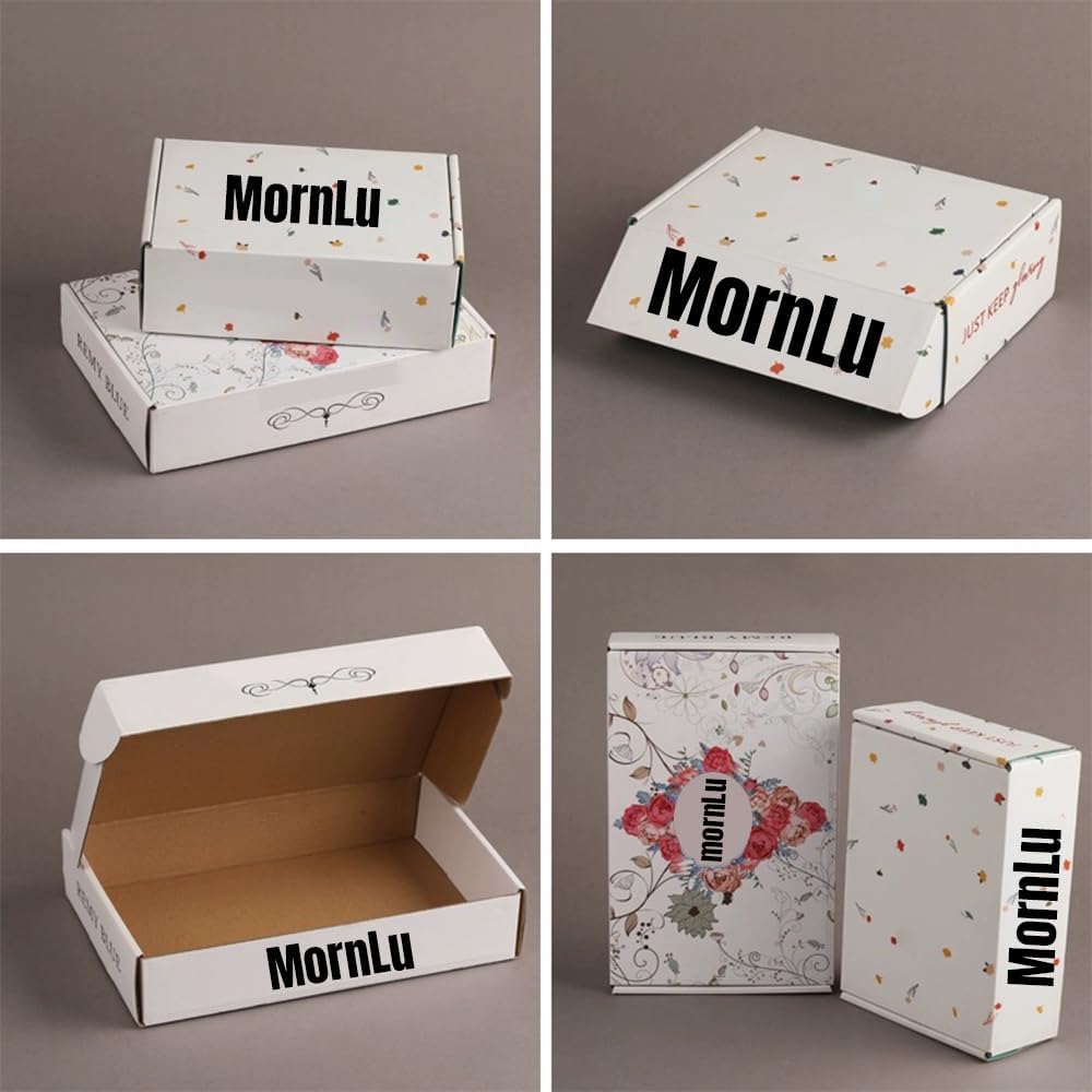 10Pack Custom Packaging Boxes - Personalize with Photo, Logo, or Text | Corru...