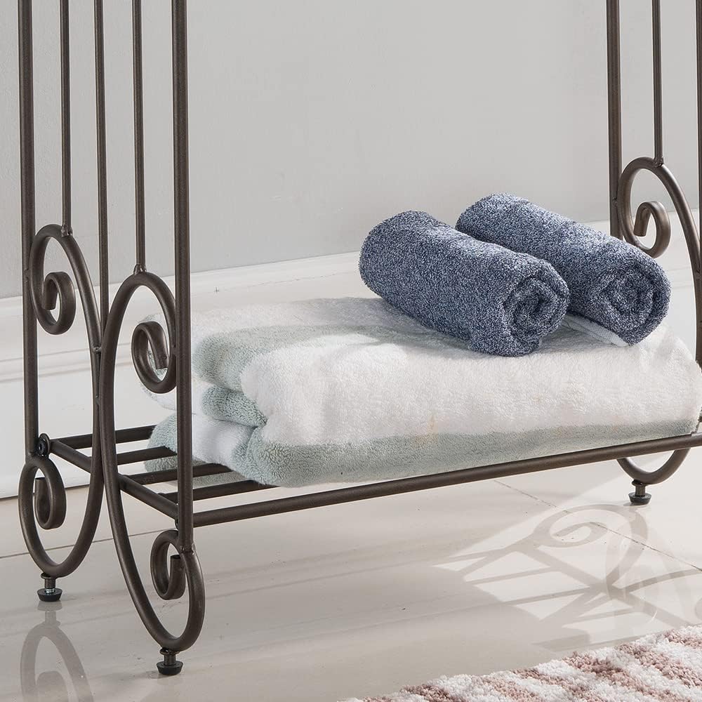 KB Designs - Freestanding 3 Tier Metal Towel Rack Stand, Clothes Drying Rack ...