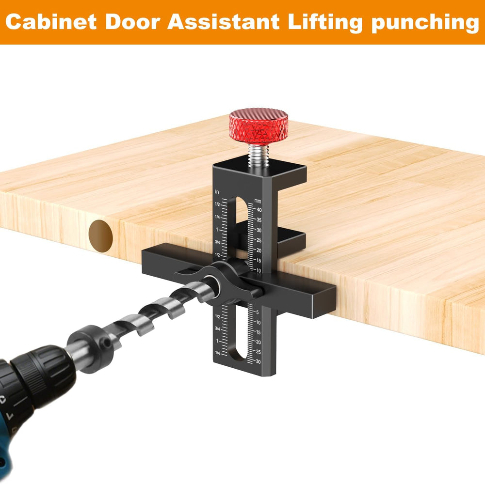 Cabinet Door Mounting Jig with Quick Edge Positioner – Adjustable Cabinet Doo...