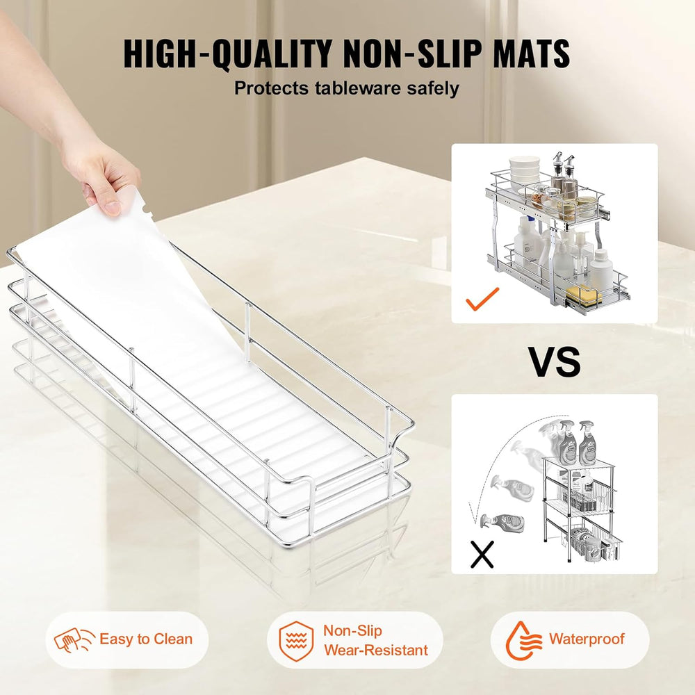 VEVOR Pull Out Cabinet Organizer,8.5" W x 21" D x15.2 HHeavy Duty S...