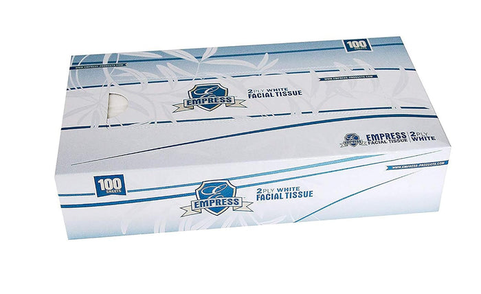 Empress FT 301002 Facial Tissue, 2-Ply, Premium Boxed, 8.37" Length, 8.07" Width, White (Pack of 3000)
