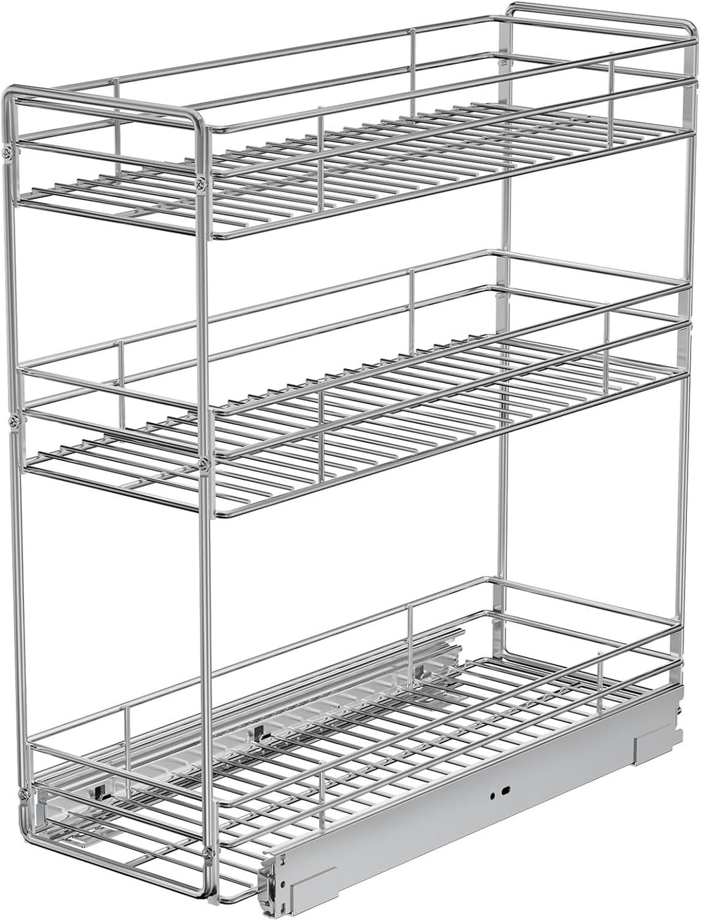 Pull Out Spice Rack Cabinet Organizer 5½" W x 20½" D, 3 Tier Heavy ...