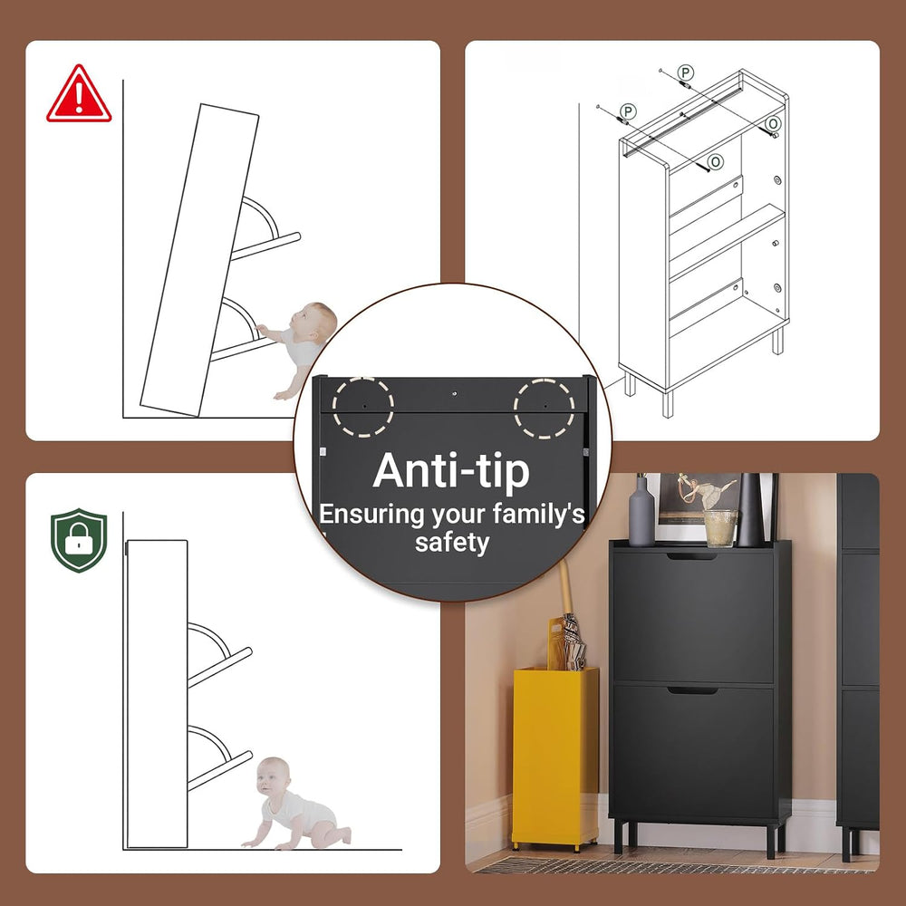 Haotian Slim Shoe Cabinet Entryway