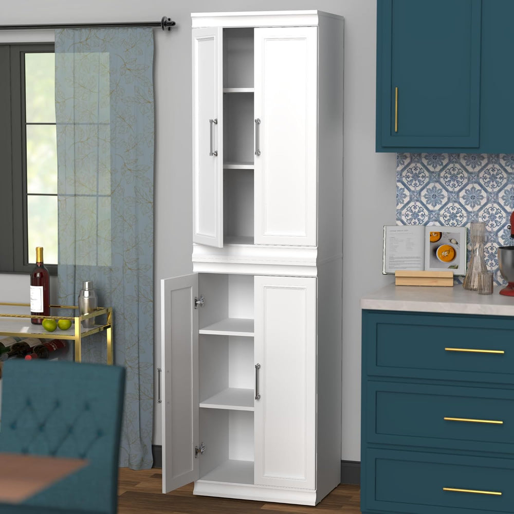 ClosetMaid Modular Storage 21.38-inch W 6-Shelf Wood Closet System with Doors...