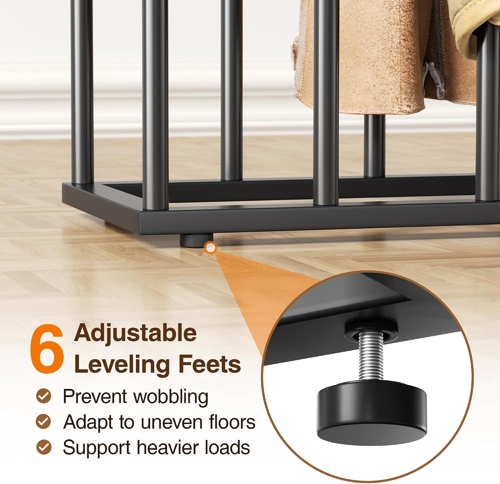 Freestanding Boot Rack, Shoe Storage Organizer Fit for 10 Pairs, Black