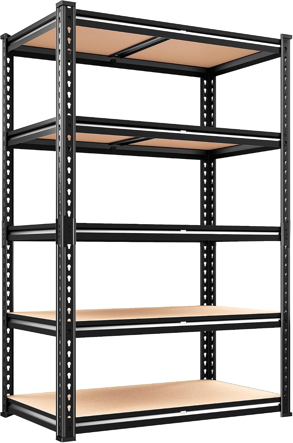 2000LBS Storage Shelves Heavy Duty,5-Tier Metal Shelving Unit for Pantry Gara...