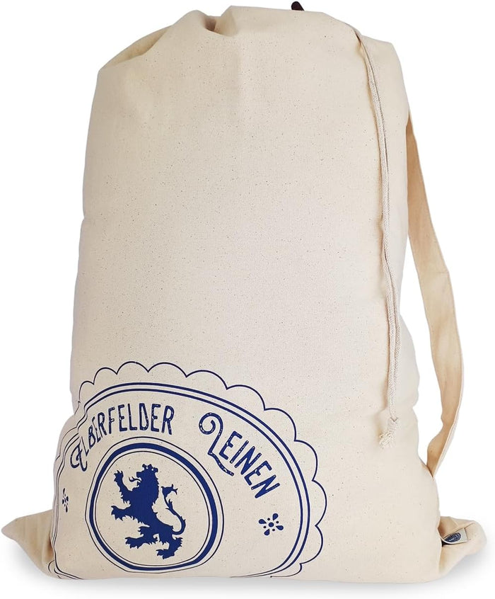 Cotton Laundry Bag, Beige, 50 x 68 cm, Washable, Oeko-Tex 100 Standard Certified, Rectangular, 1 Stk.