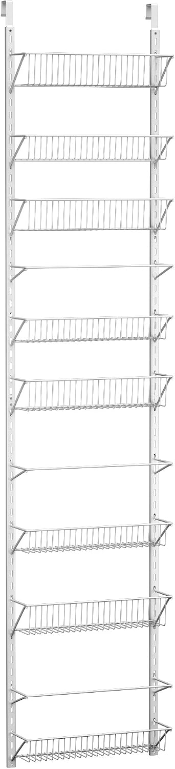 Home-Complete Pantry Over The Door Spice and Jar Rack Organizer - Great Stora...