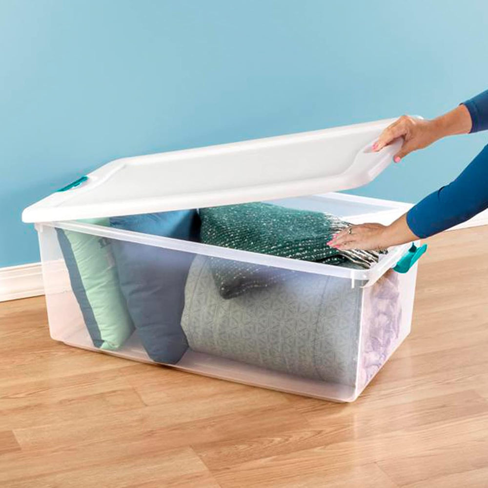 Sterilite Latching Box with Lids for Home and Office, 106 Quart, 20-Pack