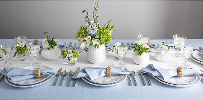 Solino Home Linen White Table Runner 156 Inches Long - 100% Pure Linen Extra ...