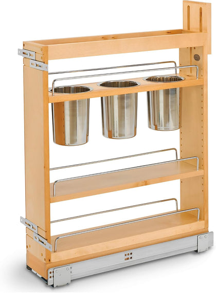 Rev-A-Shelf Pullout Organizer w/Soft-Close, Min Cabinet Opening 5.5" W