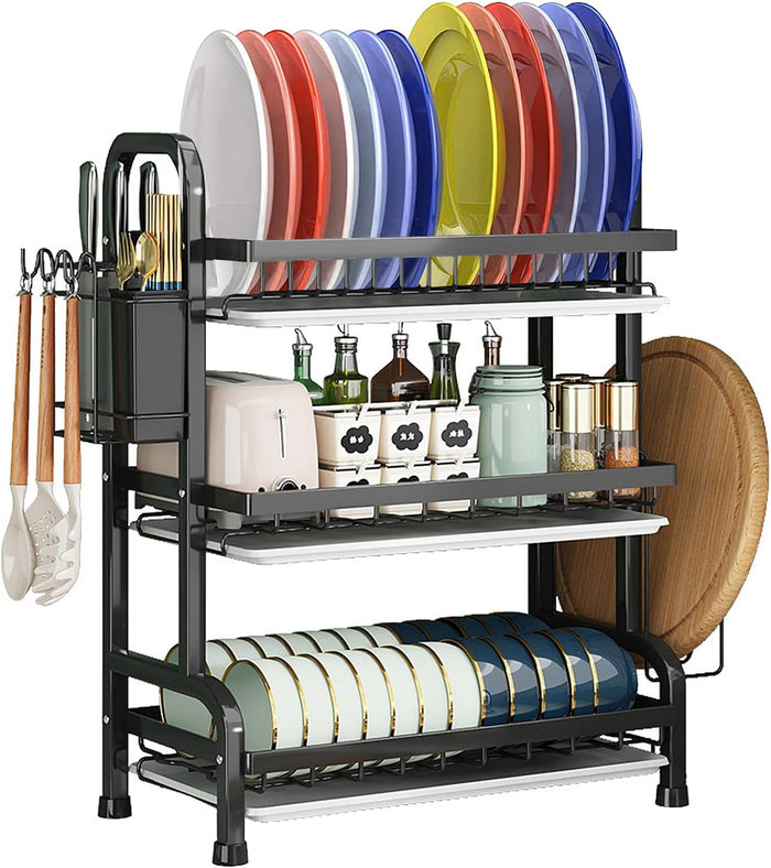 Dish Drying Rack,Dish Racks Drainer,Keep Kitchen Sink Shlef Organized