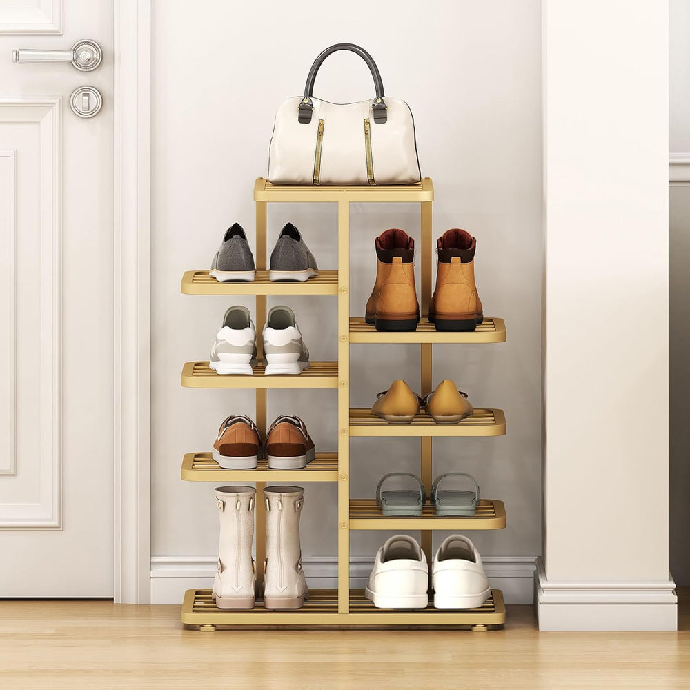 5-Tier Shoe Rack for Entryway,Metal Shoe Organizer, Large Capacity Shoe Stora...