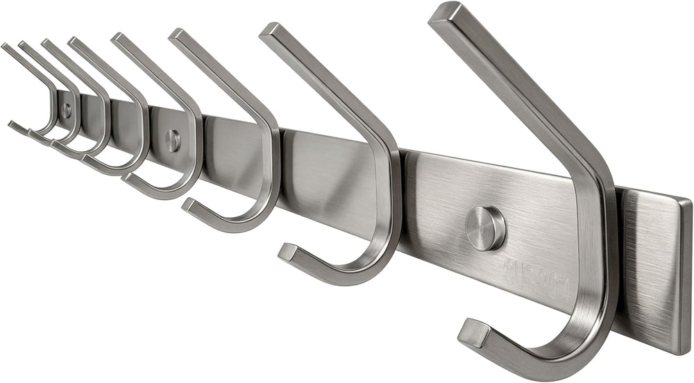 WEBI Heavy Duty 24 Inch SUS 304 Coat Bath Towel Hook Hanger Rail Bar with 8 H...