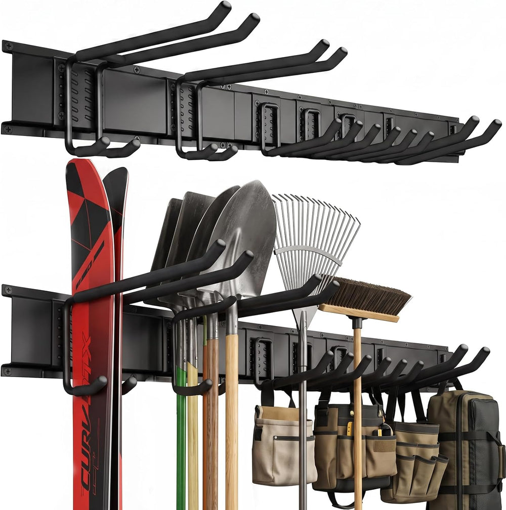 49.5" Garage Tool Organizer Wall Mount, 500 LBS Garden Tool Organizer