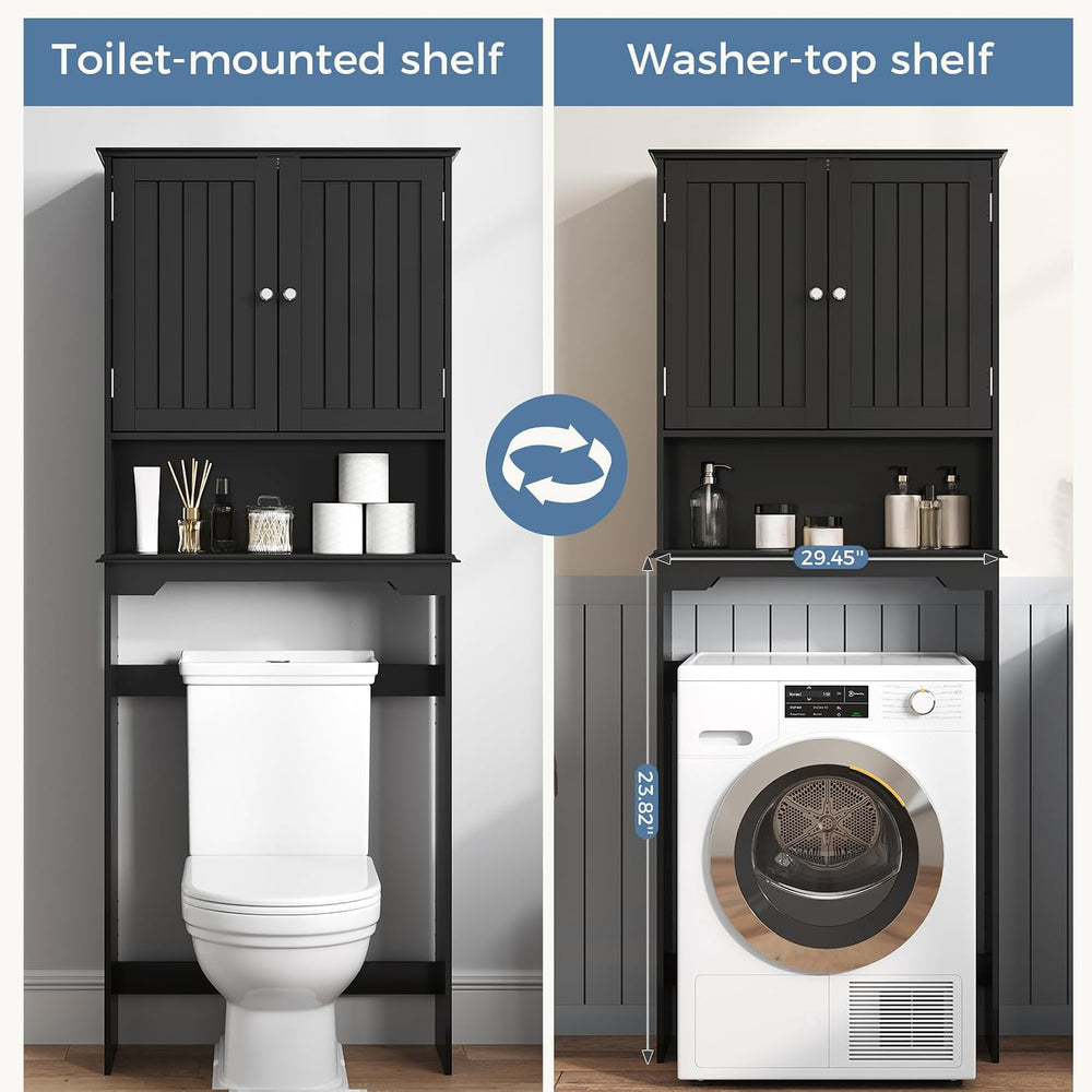 DUMOS Over the Toilet Storage Cabinet with Double Doors, Bathroom Storage