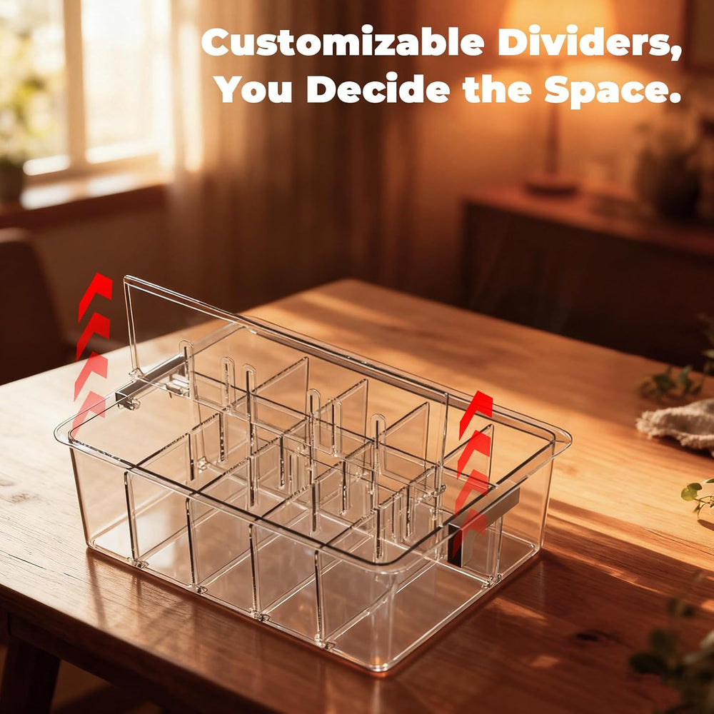 Socks Bra Underwear Drawer Organizer for Closet, 2 PCS Plastic Storage Box wi...