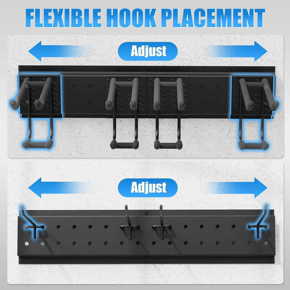 49.5" Garage Tool Organizer Wall-Mounted, Heavy Duty Garage Wall Organiz...