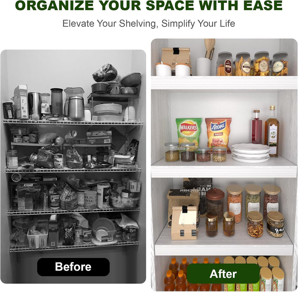 Wire Rack Covers, PVC Wire Shelf Covers for Pantry 30" W X 16" D