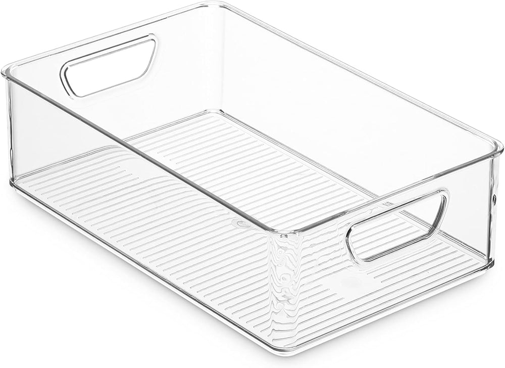 Munfix Set Of 16 Refrigerator Organizer Bins - Plastic Pantry Organization an...