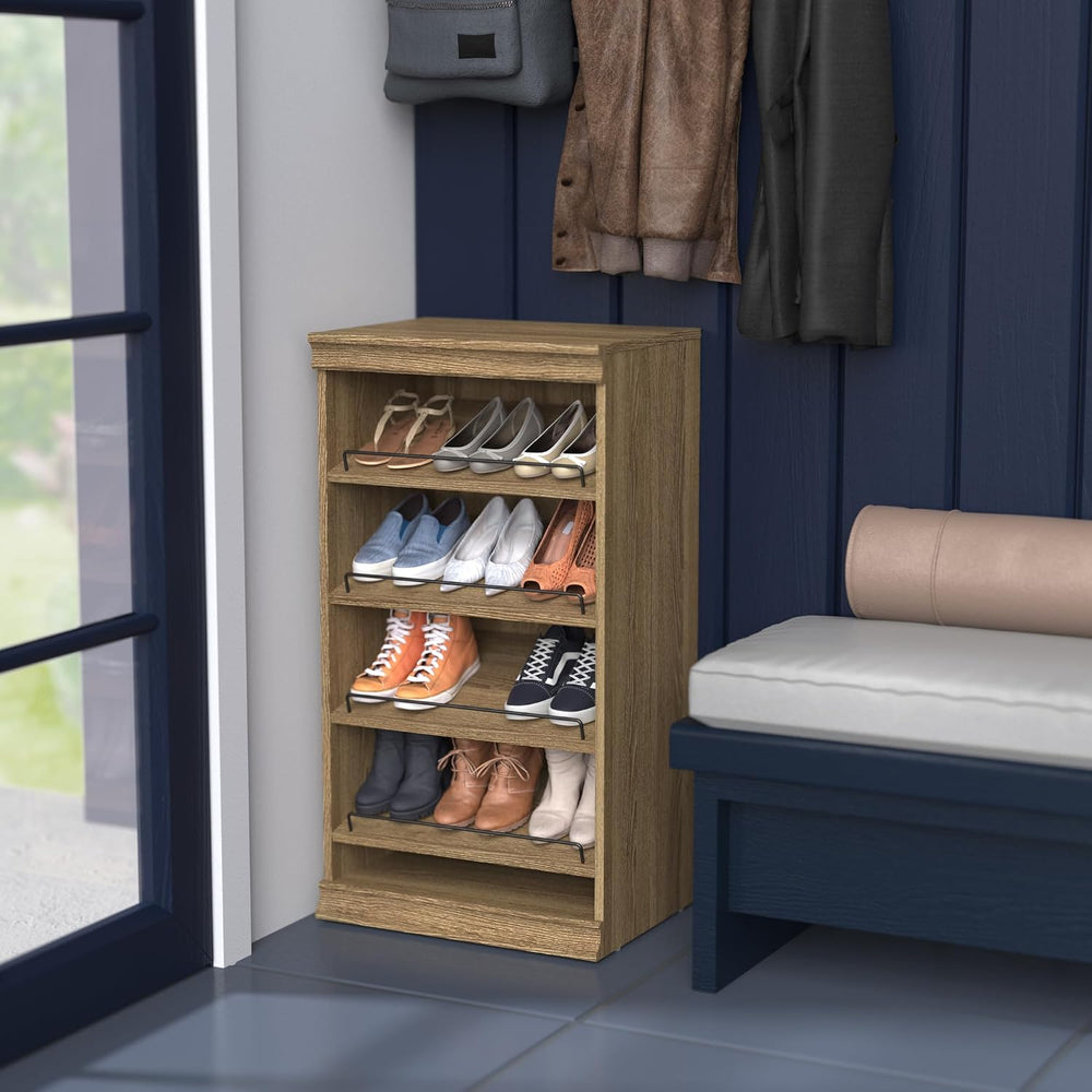 ClosetMaid Modular Storage Stackable Shoe Shelf Unit, Sand