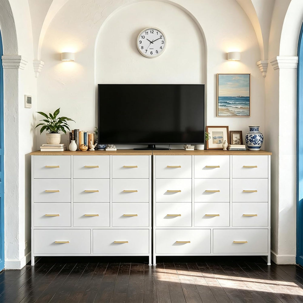 VASICAR Dresser for Bedroom with 11 Storage Drawers, Tall Chests of Drawers