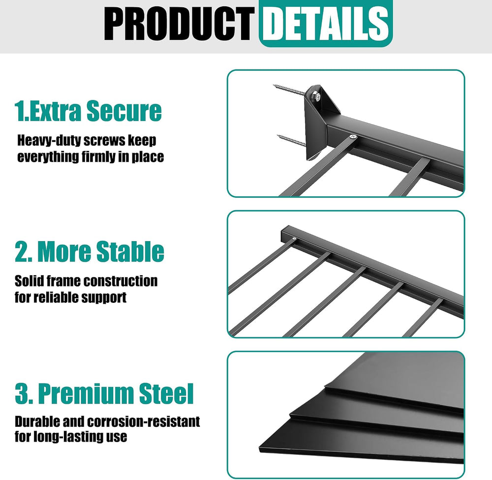 EVERHANGER Wall Mount Garage Storage Shelves Organizer Heavy Duty 33"x 2...
