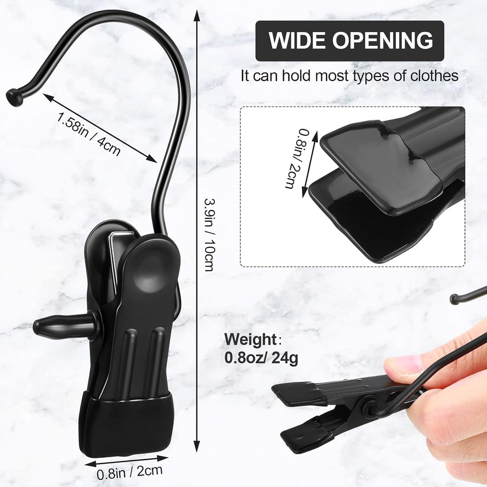 100 Pieces Boot Hangers for Closet Laundry Hooks Hanging Clips Boot Hangers H...