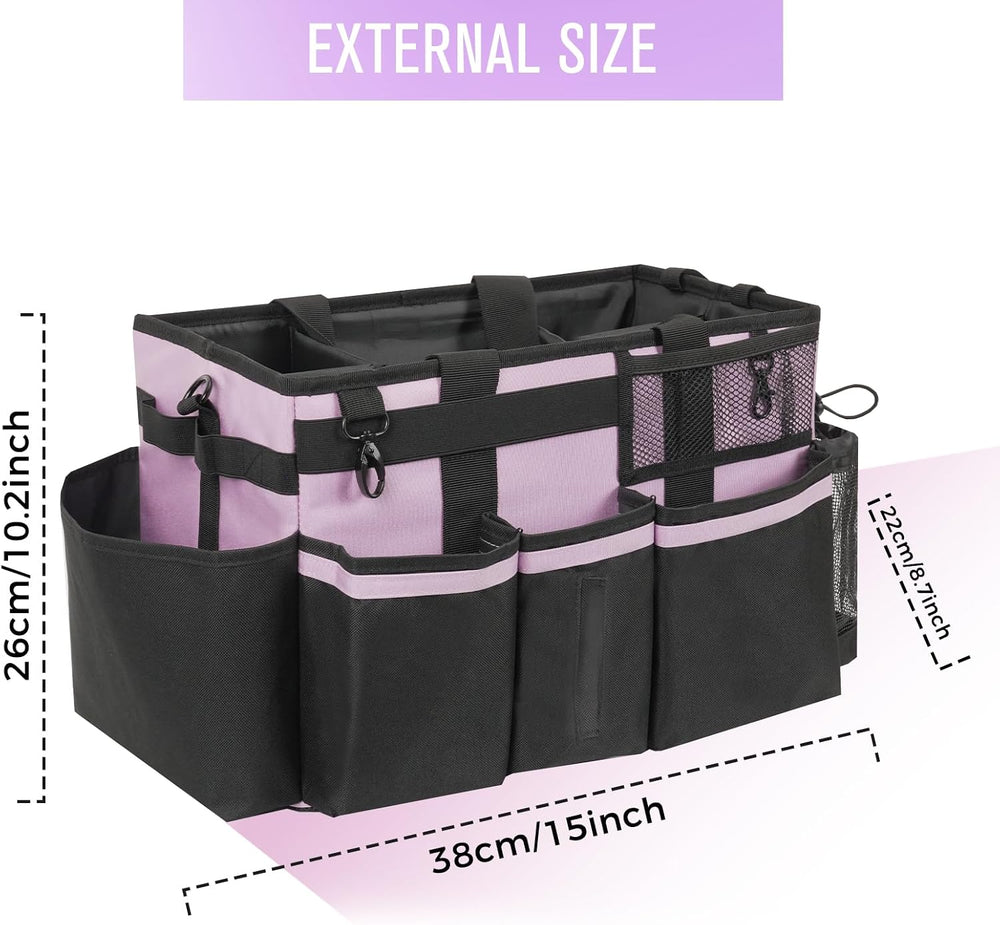 SCAVATA Wearable Cleaning Caddy, Cleaning Caddy Supplies Organizer with Handl...