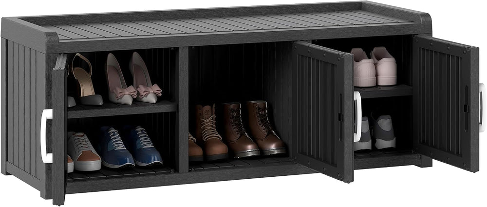 KAMABOKO 48.9" Shoe Storage Cabinet with Waterproof UV-Resistant, Entryw...
