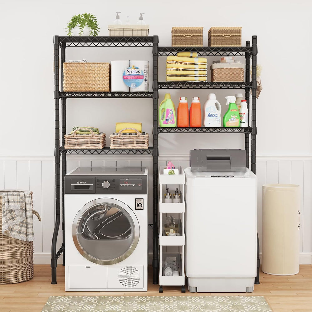 ULIFHOME U15 Over Washer and Dryer Storage Shelves, Laundry Room Metal Rack