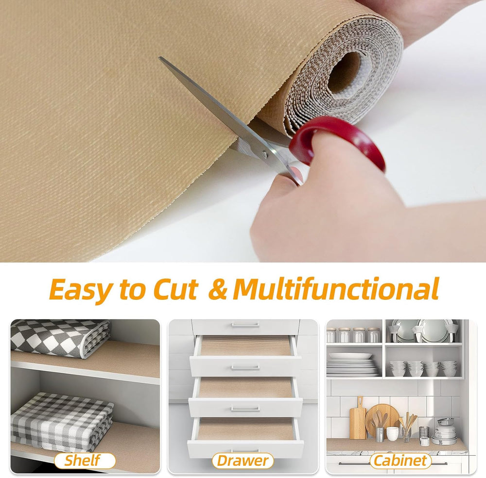 Shelf and Drawer Liner for Kitchen Cabinet Non-Adhesive Non Slip