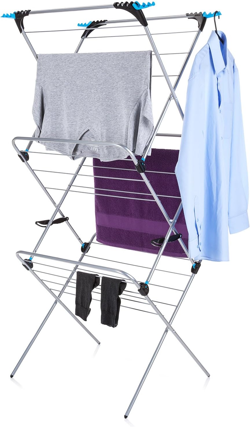 Minky Homecare 3 Tier Plus Indoor and Outdoor Portable Clothes Drying Rack - ...