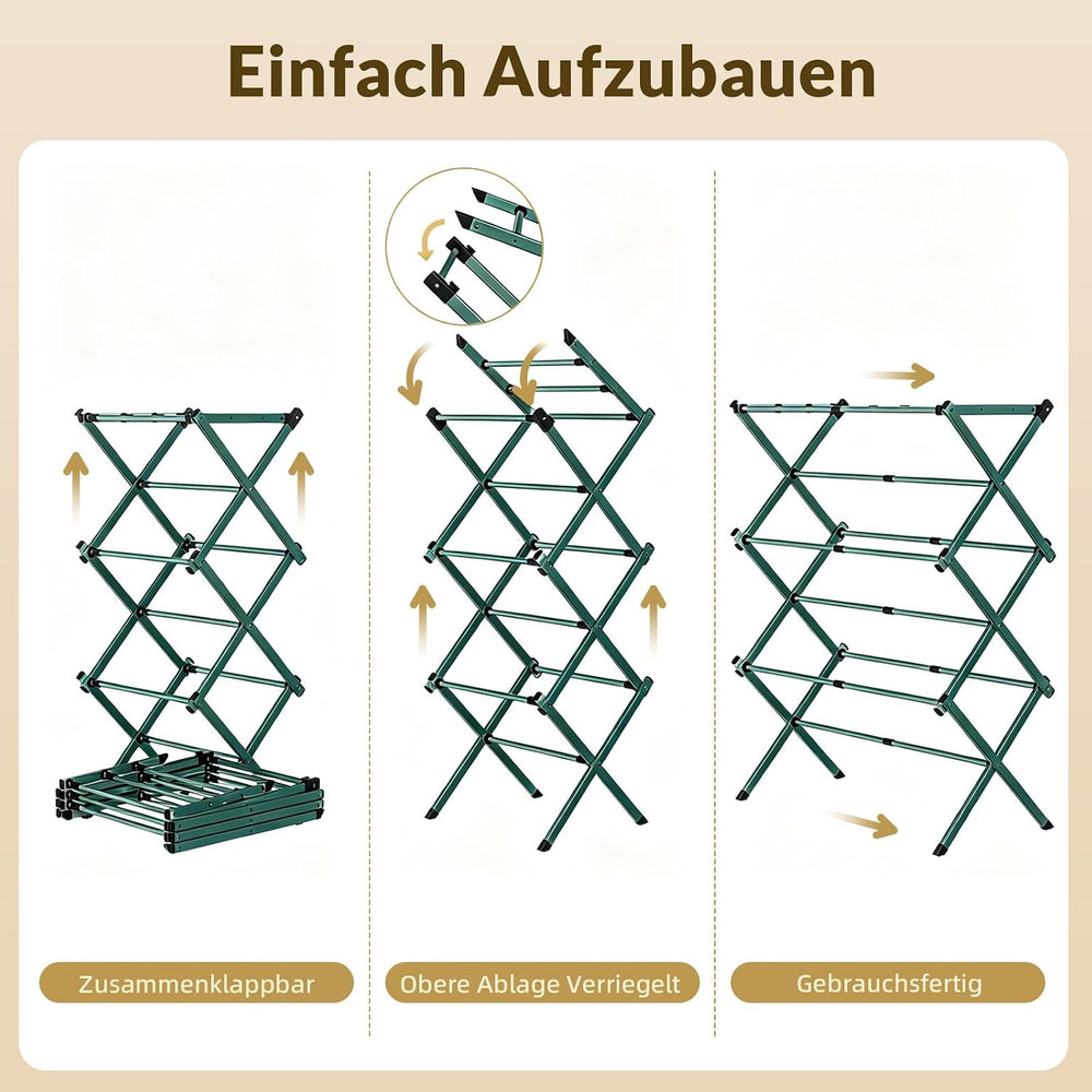 Clothes Drying Rack Collapsible,Heavy Duty Extendable Laundry Rack for Drying...