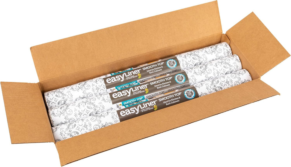 Smooth Top EasyLiner for Cabinets & Drawers, Easy to Install, Shelf Paper...