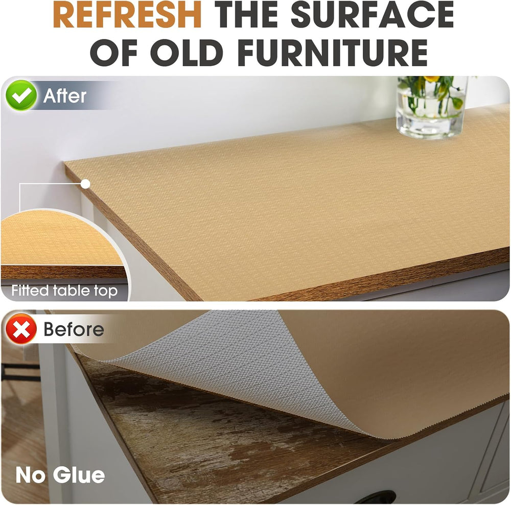 Drawer and Shelf Liner for Kitchen Cabinets, Beige, 24IN X 30FT