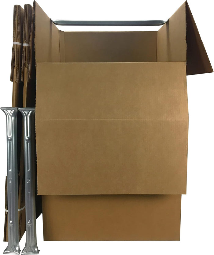 UBOXES Space Savers Wardrobe Moving Boxes With Hanger 20" x 20" x 34" (3 Pack)