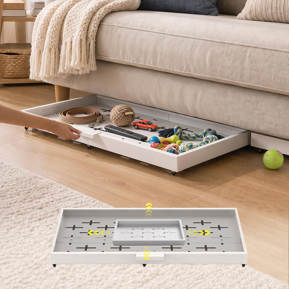 Fokyfok Under Bed Drawers,Under Bed Storage,Under Couch Drawer,1PC