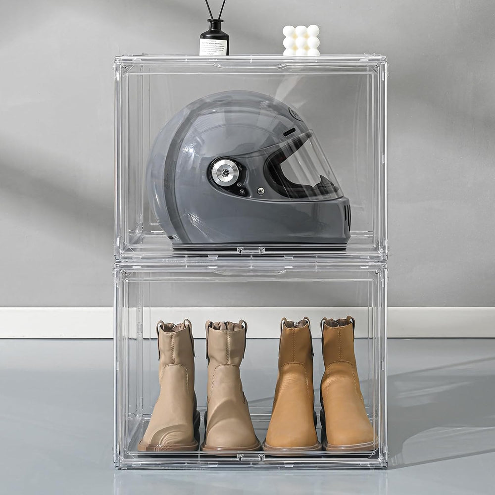 4 Pack XXX-Large Clear Display Case 17.7" x 13" x 13" Extra La...