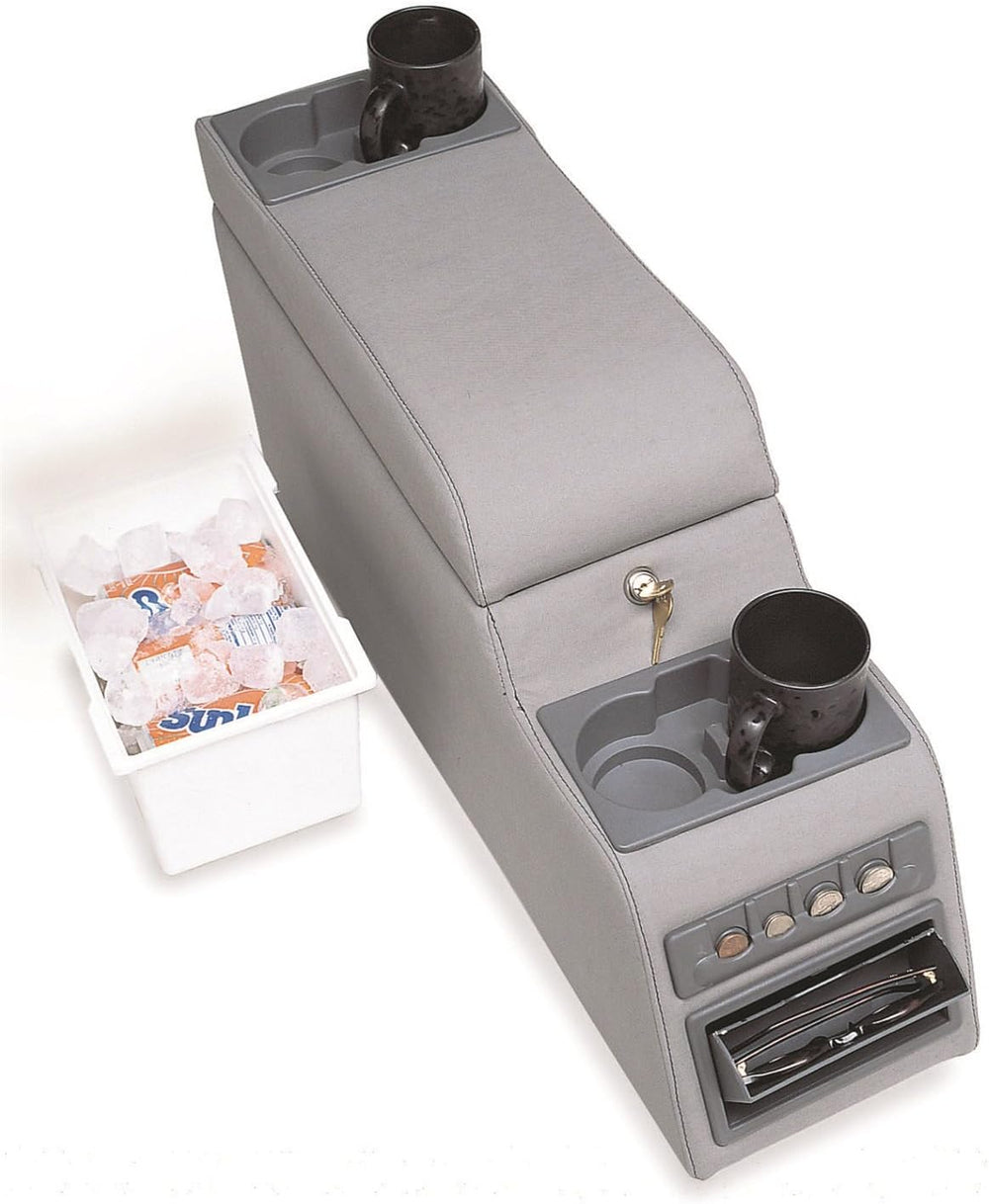 RAMPAGE PRODUCTS Locking Center Console for Jeep CJ/Wrangler YJ | Grey Denim ...