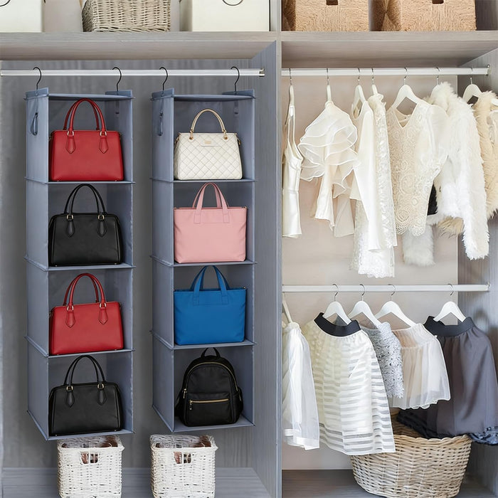 Bag Rack for Closet Storage Hanging Purse Organizer for Closet