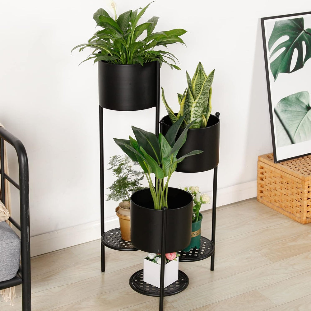 Corner Plant Stand Indoor Metal, 6 Tier 6 Potted Outdoor Flower Pot Stands Ho...